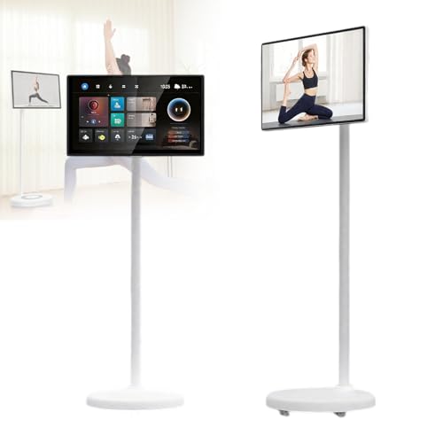 TV Inteligente Portátil UHD 4K 2ª Generación, Android 12, Monitor Táctil Portátil, Batería 6000mAh Integrada, Rotación Completa – Calidad De Imagen Excepcional 21.5-8/128G