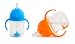 Munchkin Click Lock 7 Ounce Weighted Flexi-Straw Cup, 2 Pack, Blue/Orange