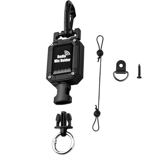 CB Mic Holder Retractable, CB Radio Mount Radio Mic Clip Hanger Holder
