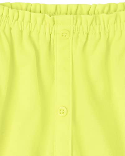 The Children's Place Girls The Children's Place Off Shoulder Button Front Top T Shirt, Ripebanana, Xx-Large Us #TOP1