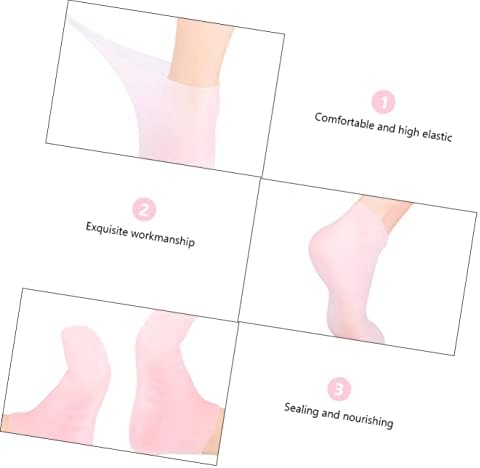GLSTOY 1 Set Callus Moisturizer - Skin Men Foot Gloves& Pink Home Women Mitts Feet Moisturizing Gel Removing Soften Moisturize Re Care for Beauty Hand Dry Hands and Sock