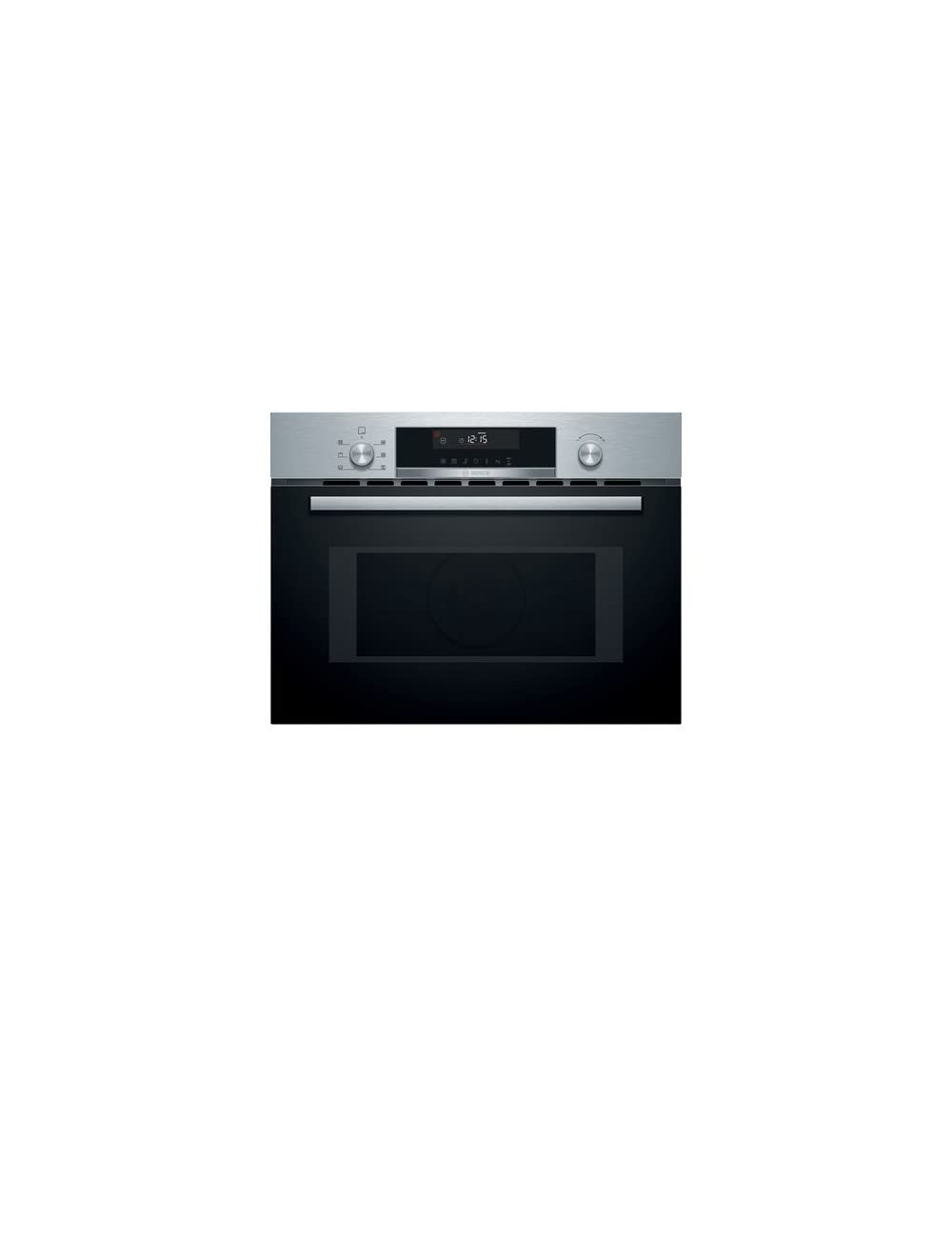 Bosch CMA585GS0 Serie 6 Einbau-Mikrowelle mit Heißluftfunktion, 45 x 60 cm, 900 W, AutoPilot 15 15 Automatikprogramme, LCD-Touchdisplay, LED-Beleuchtung gleichmäßige Ausleuchtung, Versenkknebel
