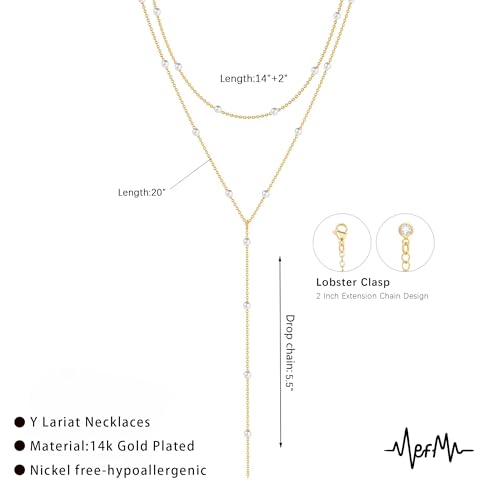 Image of Zeffy Gold Pearl Necklace for Women, Dainty 14K Gold /Silve Plated Layered Pearl Choker Pearl Earrings Pearl Bracelets Wedding Trendy Gold Jewelry Set for Women Gifts