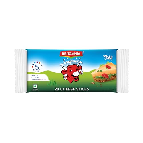 Image of Britannia The Laughing Cow Cheese Slices, 400g Pale White