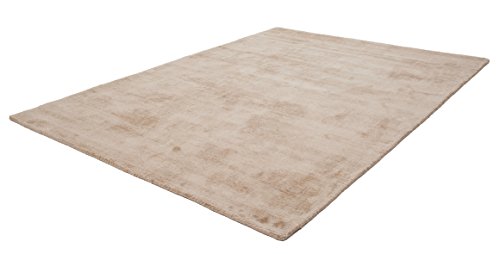 Teppich OBSESSION My Maori 220 Teppiche Gr B L 80 cm x 150 cm 13 mm 1 St beige Esszimmerteppiche Uni-Farben Material 100% Viskose handgewebt große Farbauswahl