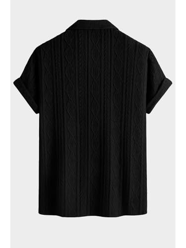 Image of Leriya Fashion Shirt for Man | Mens Casual Shirts | Shirt for Man| Shirts for Mens Stylish |Half Sleeve Button Down Textured Summer Wear (Available in Plus Sizes)
