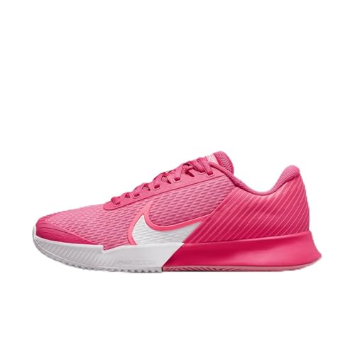 Nike Court Air Zoom Vapor Pro 2 Tênis feminino de argila (DV2024-602, rosa áster/hot punch/branco) tamanho 42