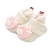 Produktbild Amuse-MIUMIU Unisex-Baby Neugeborenes Fleece Booties Futter und rutschfeste Greifer Winterschuhe Weiche Sohle Wärme Wintersstiefel Kleinkind rutschfest Winter Krabbelschuhe (Weiß, 12-15 Monate)