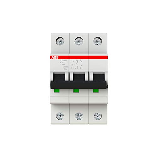 ABB S200M MCB Leitungsschutzschalter Typ C, 3-polig 4A 440V, Abschaltvermögen 10 kA System Pro M Compact