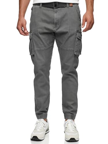 Indicode Herren Kerr Cargohose aus 98% Baumwolle | Cargo Hose für Männer...