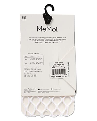 Image of MeMoi Women's Flirty Maxi Fishnet Nylon Tights