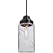 Besa 1JT-BLINKCL-BK Contemporary Modern One Light Pendant from Blink Collection in Black Finish, 4.38 inches