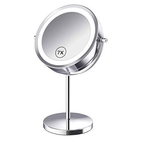 Benbilry Espejo de maquillaje con aumento de 7 pulgadas Cover