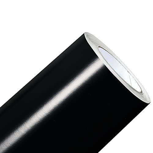 Adesivo Vinil Preto Brilho Envelopar Geladeira Móvel 2mx50cm