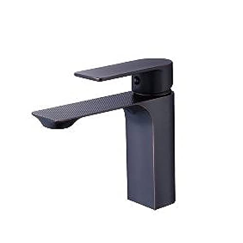 Robinet mitigeur de lavabo salle de bain moderne à poignée unique en laiton gris