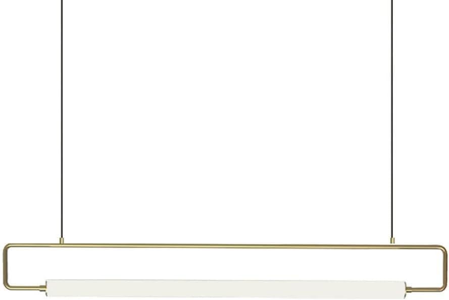 Lampe suspendue industrielle linéaire pour cuisine et luminaire suspendu noir