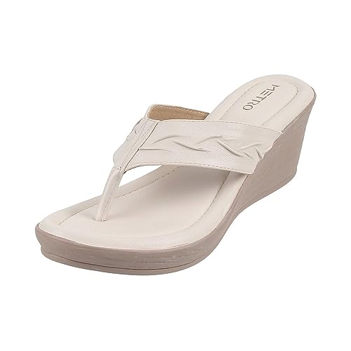 Image of Metro Women Synthetic Leather Wegde Heel Sandal