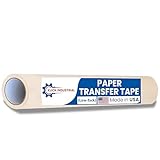 Transfer Tape for Vinyl, Paper Tape with Low/Medium Tack Layflat Adhesive. Application Tape, Transfer Tape for Vinyl Graphic. Great for Cricut Vinyl, Decal & Vinyl Signs, Pre-mask (18