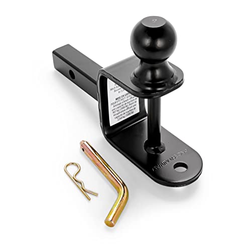 Black Boar UTV 66024 ATV-Mehrfachkupplung – mit 5,1 cm Anhängerkupplung, 3,8 cm Schaft – 15,2 cm (L)-Schaft – Anhängerkupplungskugel hat 5,1 cm Höhe und ist für 0,9 kg ausgelegt