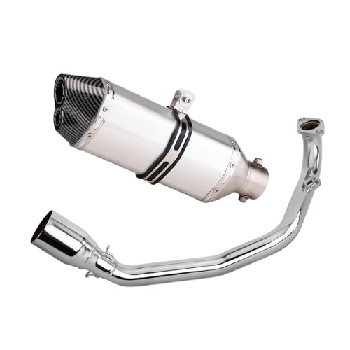 Tuyau d'échappement moto YAMAHA GY6 Zuma raccord avant acier complet