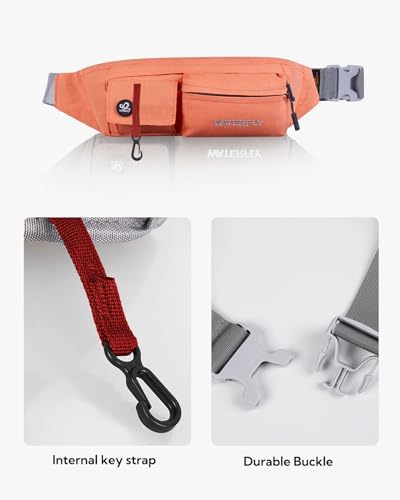 image for WATERFLY Fanny Pack Slim Soft Polyester Water Resistant Waist Bag Pack