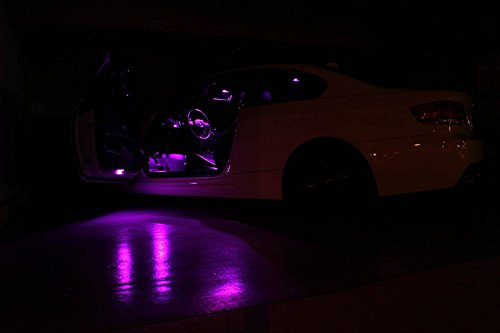 Ledpartsnow Interior Led Lights Replacement For Bmw 6 Series E63 E64 2003-2010 Fuchsia Purple Accessories Package Kit (11 Pieces) #TOP4