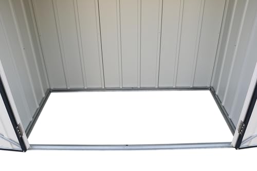 Duramax Fahrradschuppen für 2, Fahrradgarage mit komplett breiten, abschließbaren Doppeltüren, Lagerschuppen aus Metall, Gartenschuppen Fahrräder, Fahrradaufbewahrung, fahrradbox, Anthrazit