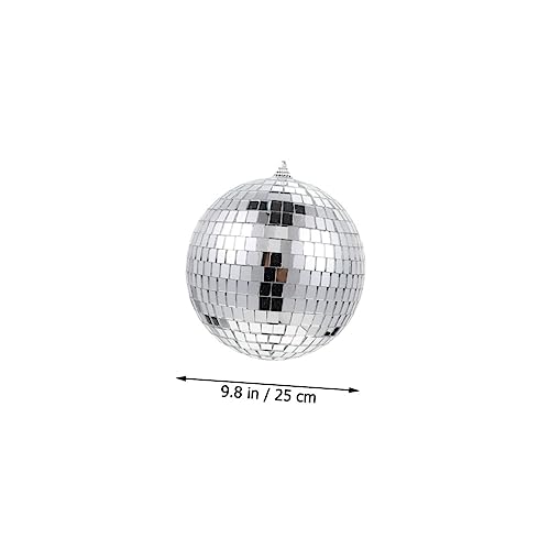Bola espejada elegante de decoración para discoteca, 25 cm, para colgar en fiestas, eventos KTV y Navidad miniatura 2