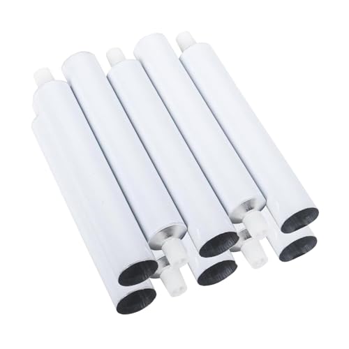blloocod Tubos de Aluminio Vacíos 10ml (0.34 fl oz) - 10 Unidades, Rellenables para Pintura, Pasta de Dientes y Cremas