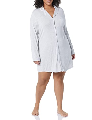 Image of Amazon Essentials Women's Piped Nightshirt (Available in Plus Size)