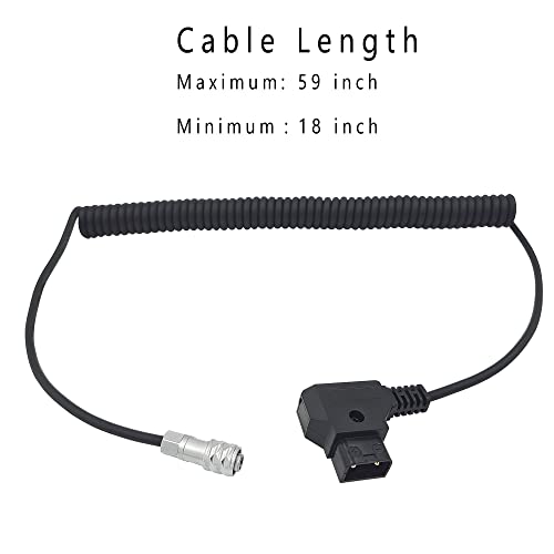 BMPCC-D-Tap-to-4K-6K-Pro-Power-Cable-Suitable-for-Blackmagic-Pocket-Cinema-Camera-4K-and-Gold-Mount-V-Mount-BatteryWeipu-SF6-2-Pin-Female-to-P-Tap18-inch-59-inch-Length