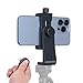 Bestshoot Phone Tripod Mount Adapter & Smartphone Remote Controller, Smartphone Holder Clip for iPhone Samsung and All Cell Phones, Rotates Vertical Horizontal Adjustable Clamp Selfie Stick Monopod