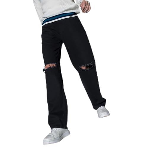 Image of Hubberholme Women's Knee Ripped Dad Fit Jeans