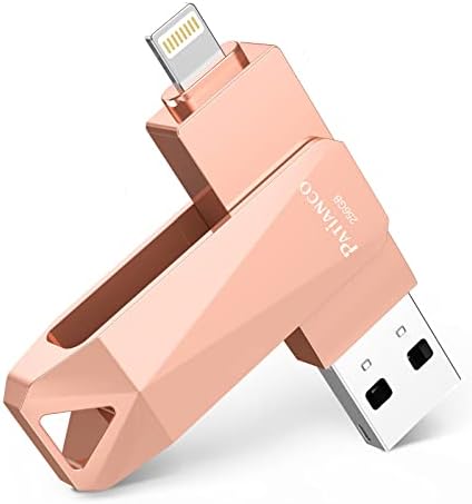 256GB Photo-Stick-for-iPhone, Apple MFi Cetified USB Flash Drive for iPhone Thumb Drive,iPhone-Memory-Stick for iPad/iPhone/Computer Picture Keeper Portable Hard Drive,Pink