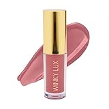 Winky Lux Muse Very There Lip Oil - Hydrating Nude Pink Tint with Jojoba Oil, Non-Sticky Glossy Lip Oil, Tinted Pink Gloss for Juicy Lips & Soft Vanilla Scent