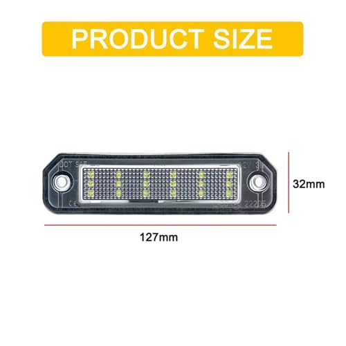 Luces matrícula LED Civic para solucionar fallos de luz tenue 3