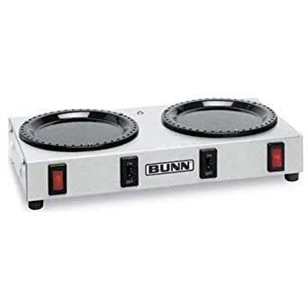 BUNN WX2 Two Station Warmer Plate, 130 W, Stainless Steel