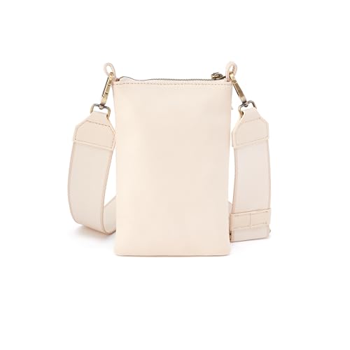 Image of HOBO Cass Leather Phone Crossbody Bag with Adjustable Strap - Casual Design, Lightweight Travel & Everyday Purse