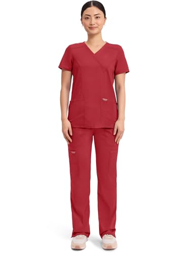 Cherokee Women's Mock Wrap Top Medical Scrubs