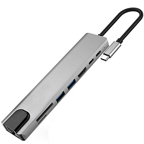 【HikariNozomi】USB C ハブ 8in1 HDMI/イーサネット接続/87wPD充電/TF/SDカードリーダー/USB A 3.0/USB C 3.1多機能変換アダプタ 8-in-1 4K解像度 USB Type C HDMI ドッキングステーション ipad/MacBook Pro/MacBook Air,Galaxy Note8&S8以降/ ChromeBook USB Cデバイス対応(スペースグレー) 【HikariNozomi】USB C ハブ 8in1 HDMI/イーサネット接続/87wPD充電/TF/SDカードリーダー/USB A 3.0/USB C 3.1多機能変換アダプタ 8-in-1 4K解像度 USB Type C HDMI ドッキングステーション ipad/MacBook Pro/MacBook Air,Galaxy Note8&S8以降/ ChromeBook USB Cデバイス対応(スペースグレー)