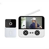 Photo Gallery filteilect campanello video wireless da 4,3 pollici con display a colori e citofono bidirezionale, trasmissione a lungo raggio, visione notturna, ricarica di tipo c, batteria da 1000 mah, 6 suonerie Photo Gallery filteilect campanello video wireless da 4,3 pollici con display a colori e citofono bidirezionale, trasmissione a lungo raggio, visione notturna, ricarica di tipo c, batteria da 1000 mah, 6 suonerie