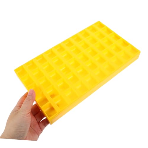 Caja organizadora para monedas de plástico amarillo miniatura 7