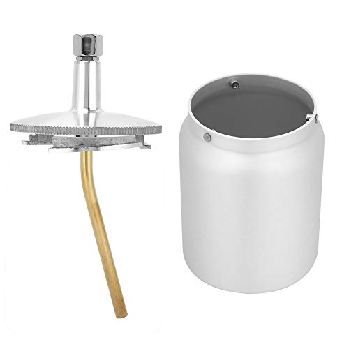 TIKATARER Feed Paint Pot, Spray Gun Paint Tank Paint Cup Pot Aluminum Alloy Spray Gun Cup for W-71 Pneumatic Painting Spray Gun Essential Tool for Spray Painting (600ml Suction up and pot