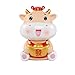 zunruishop Statuette de Bouddha Lingot Creative Coche Tirelire Mignon Taureau Jouet Jouet pour Enfants Piggy Guidiques Adultes Girl Girl Holiday Cadeau décoration