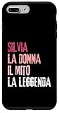 iphone 7 plus silver 64gb Design personalizzato con nome Silvia. Idea regalo unica, occasioni speciali, regalo di compleanno, ideale per donne, familiari, amica, collega, mamma, nonna, figlia, bambina, idee regalo personalizzate, celebrazioni, pigiama simpatico, regali per lei.