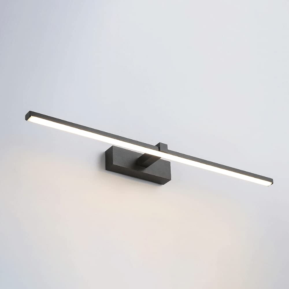JYBNBBE Modern Wall Sconce Lights for Indoor LED Vanity Light Bathroom Mirror Light Fixtures, 3-Color Mode Vanity Mirror Light Fixtures Aluminum for Dressing Room Toilet