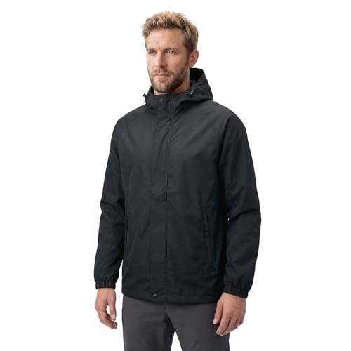 Image of LOOGU Rain Jacket for Men, Packable Waterproof Rain Shell Lightweight, S-3XL for Hiking Fishing Camping