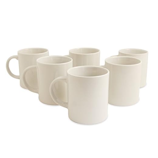 Sabichi 95466 - Juego de Tazas Grandes, Color Blanco