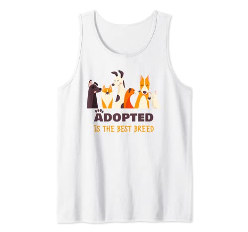 Adopted is The Best Breed: Dog Rescue Shelter & Adoption Camiseta sin Mangas
