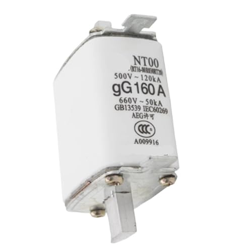 Fusibles cerámicos NT00 RT36 de 500V y 160A para la protección de circuitos eléctricos